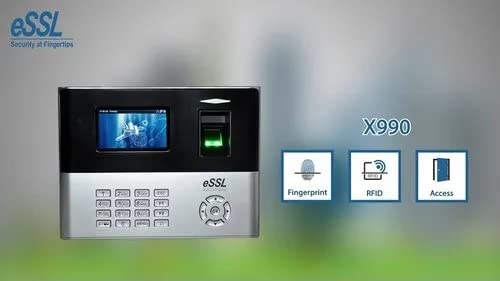 ESSL X990 Standalone Biometric Fingerprint Time and Attendance System (Black)
