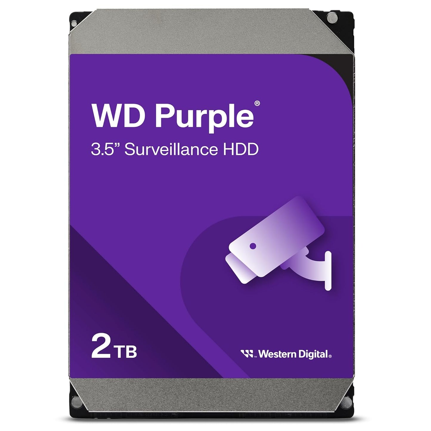 WD Purple 2TB SATA Surveillance Hard Drive | 24x7 Recording | CCTV DVR/NVR Ready