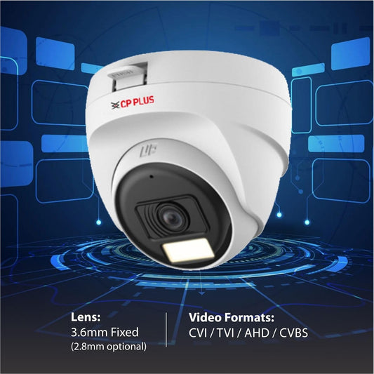 🌗 CP Plus 5MP Dual Light Dome Camera – CP-URC-DC51PL3C-L