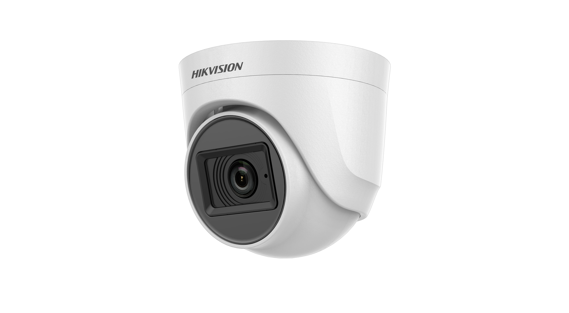 Hikvision security camera on a white background