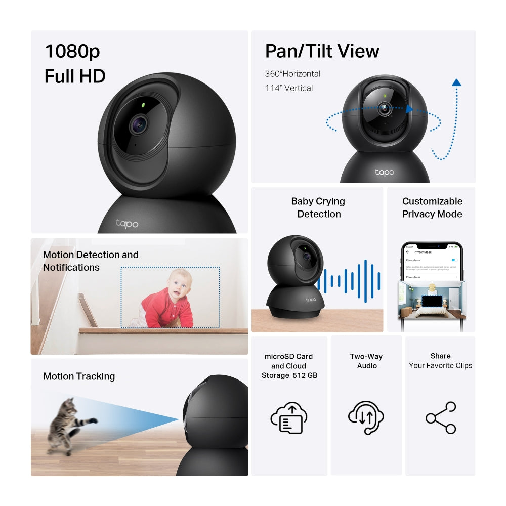 š”ļø Tapo C201 ā New Pan/Tilt Wi-Fi Home Security Camera