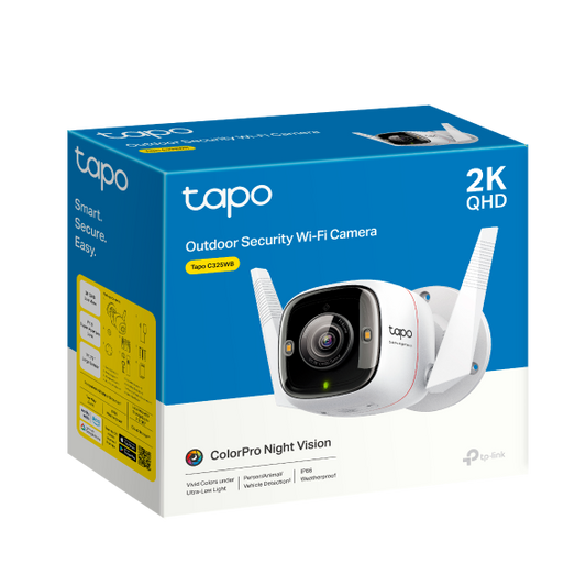 🛡️ Tapo C325WB – Outdoor Wi-Fi Camera with Full-Color Night Vision & Smart AI Detection