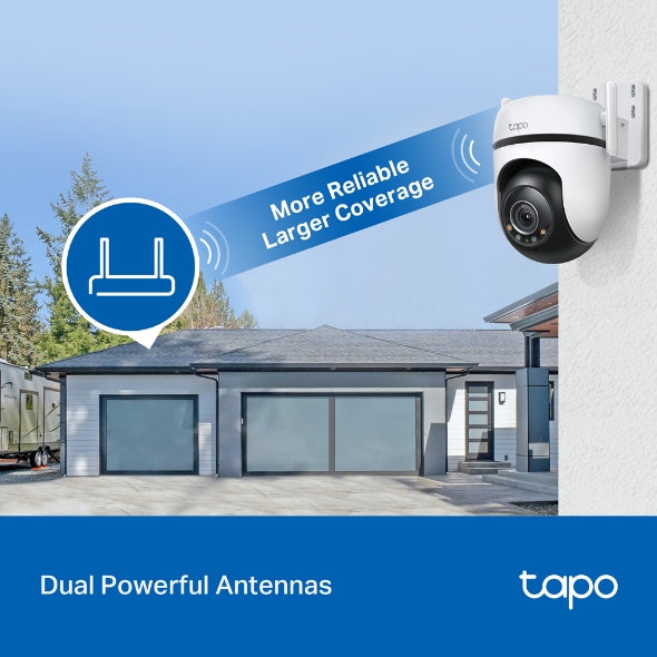 π₯ Tapo C520WS β Outdoor Pan/Tilt Smart Wi-Fi Security Camera | 2K QHD + Full-Color Night Vision