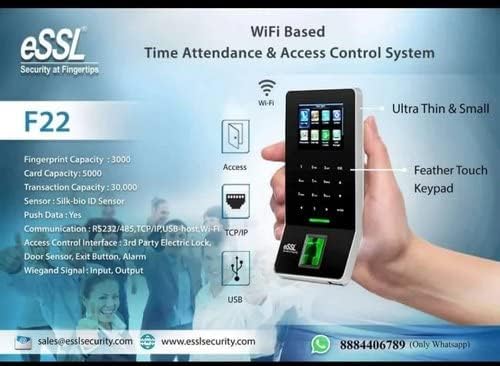 Essl F22 Fingerprint Time Attendance Machine with Access Control