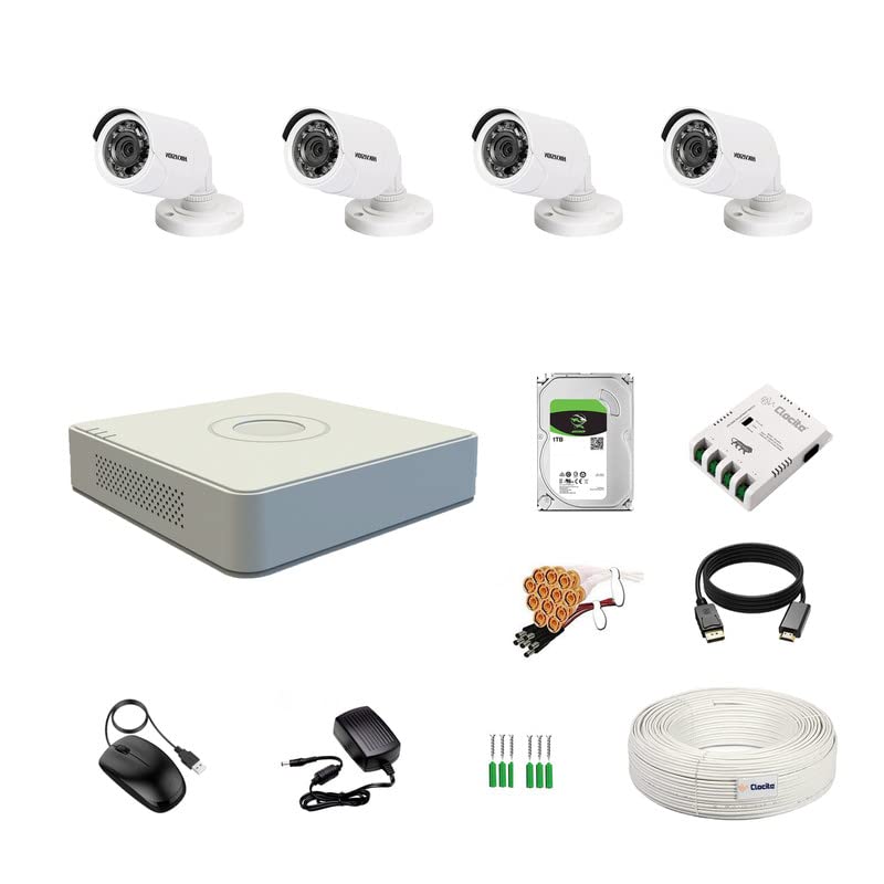 HIKVISION 4 Channel HD Full combo set Security Camera