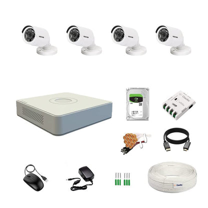 HIKVISION 4 Channel HD Full combo set Security Camera