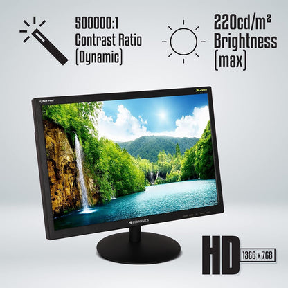 Zebronics Zebester ZEB-A19HD LED Monitor With HDMI/VGA Input