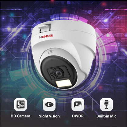 🌗 CP Plus 5MP Dual Light Dome Camera – CP-URC-DC51PL3C-L