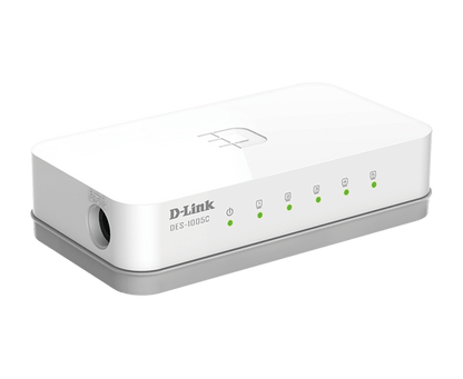 D-Link 5 Port Switch DES-1005C  10/100 Mbps Unmanaged Desktop Switch