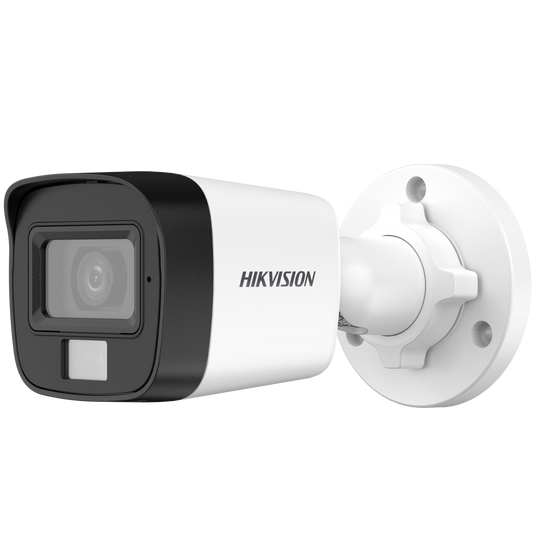 HIKVISION DS-2CE16D0T-LPFS 2MP Smart Hybrid Light Mini Bullet Camera | Audio | Full-Color Night Vision