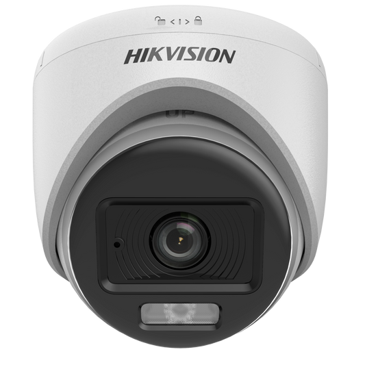 HIKVISION DS-2CE70DF0T-LPFS 2MP ColorVu Hybrid Light Indoor Turret Camera | Built-in Mic